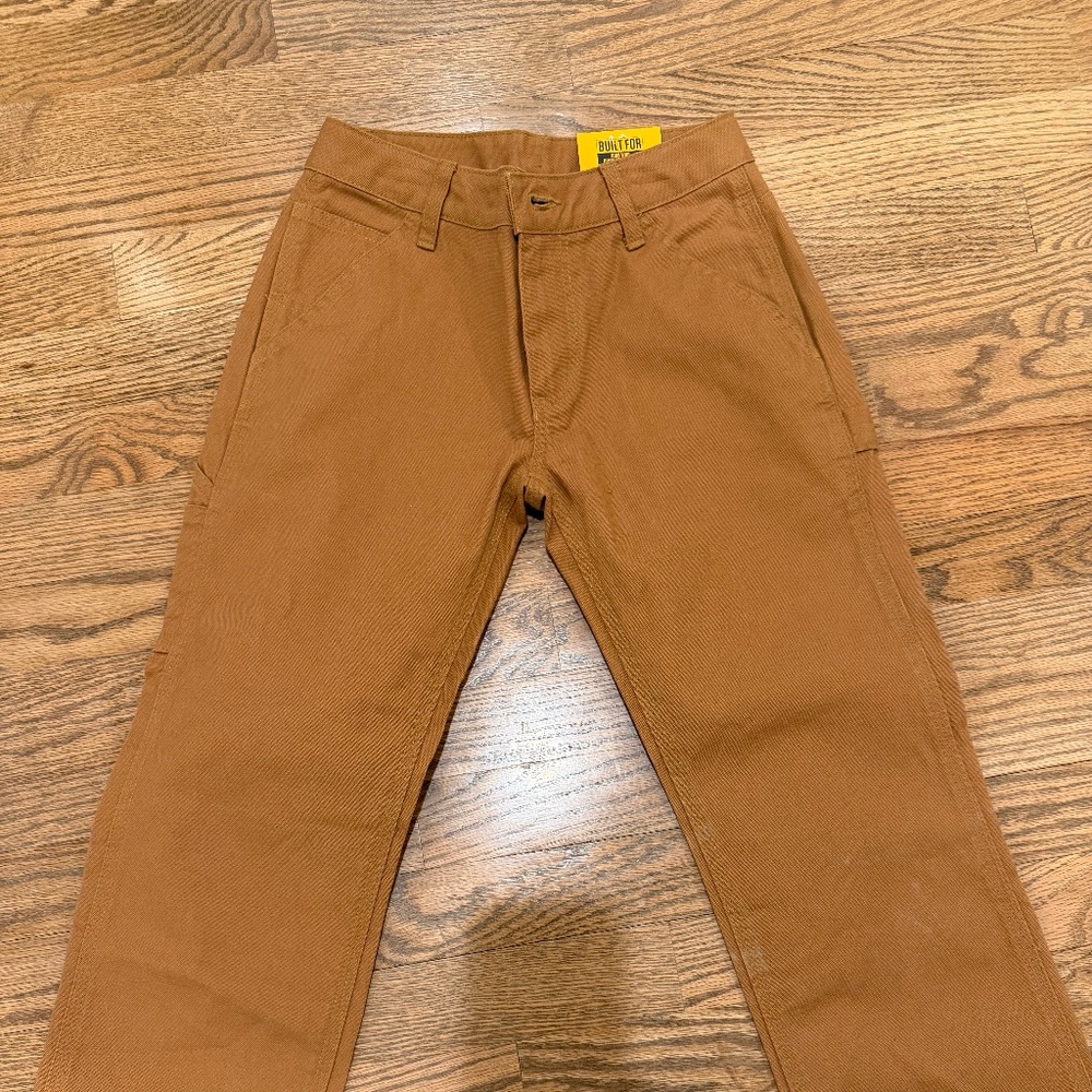 Carhartt Boys Loose Fit Denim Utility Boot-Cut Jeans